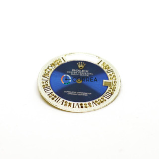 Циферблат для часов Rolex синий CRO-002